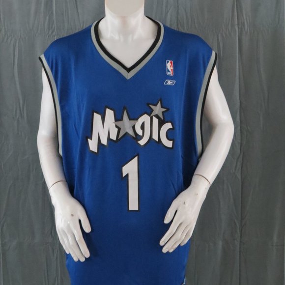 Orlando Magic Jersey (VTG) - # 1 Tracy Mc Grady - By Reebok - Men's 2 XL - Picture 1 of 12